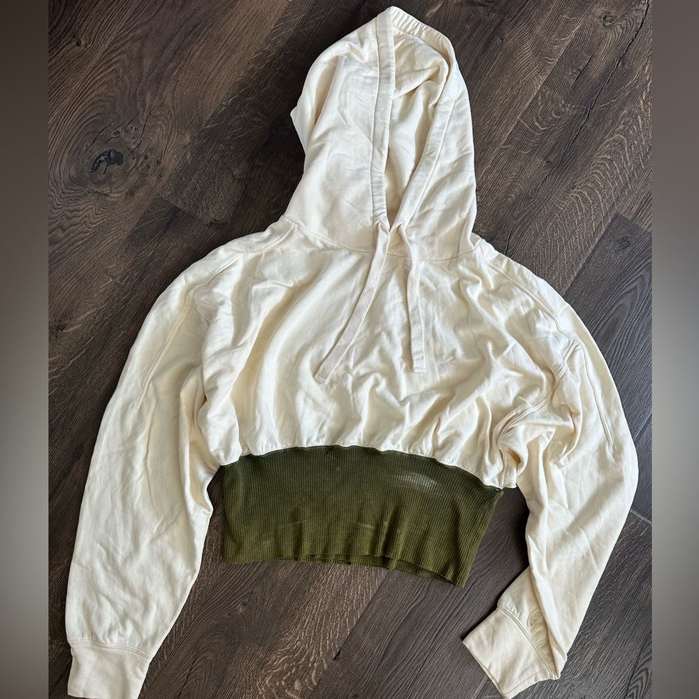 Free People Cropped Hoodie